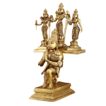 Pure Brass Hanuman Vahana Ram Darbar 18 Inch - Divine Vehicle Set | Jaipurio